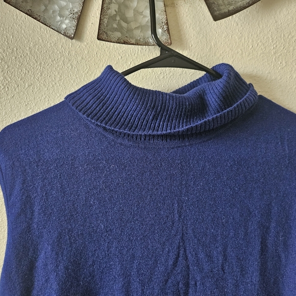 Jessica London Royal Blue Cowl Neck Short Sleeves Sweater Casual Size 22/24. - Picture 2 of 11